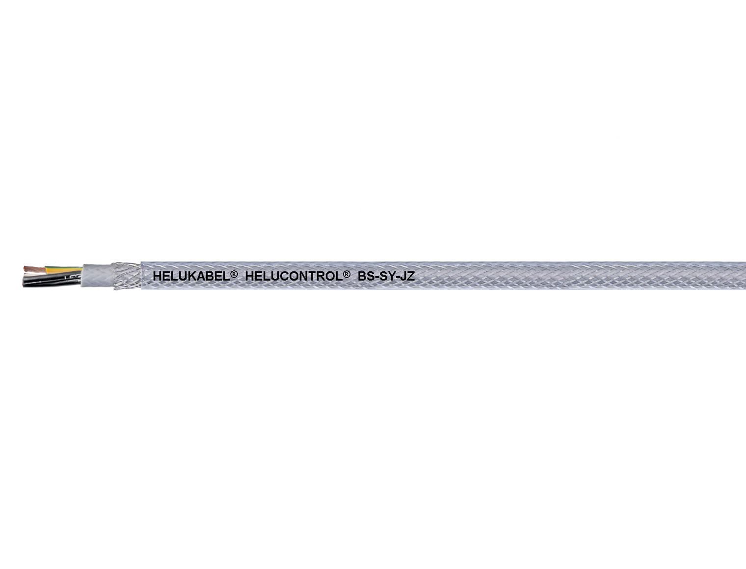 HELUCONTROL® BS-SY-JZ PUR control and connection cable, 300/500 V, colour coded, unscreened, armoured