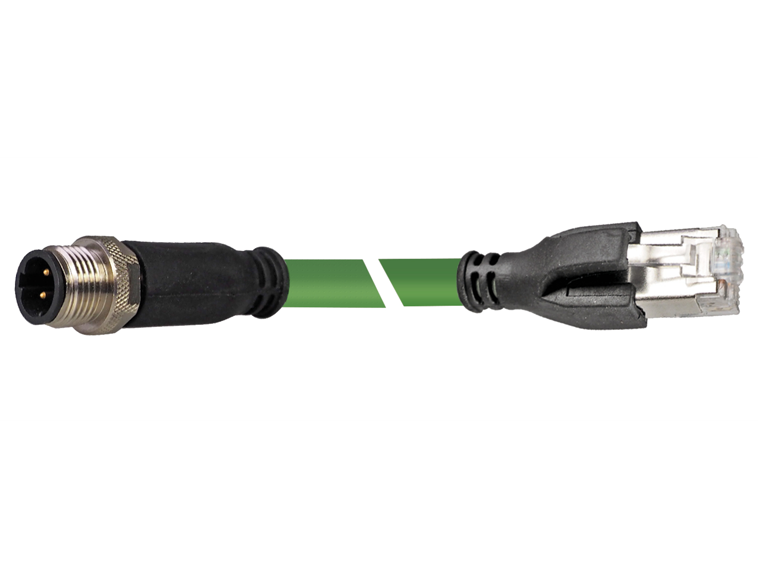 HELUKAT® CONNECTING SYSTEMS® INDUSTRY PROFInet RJ45 IP20 180°/M12-D(male) IP67 180°