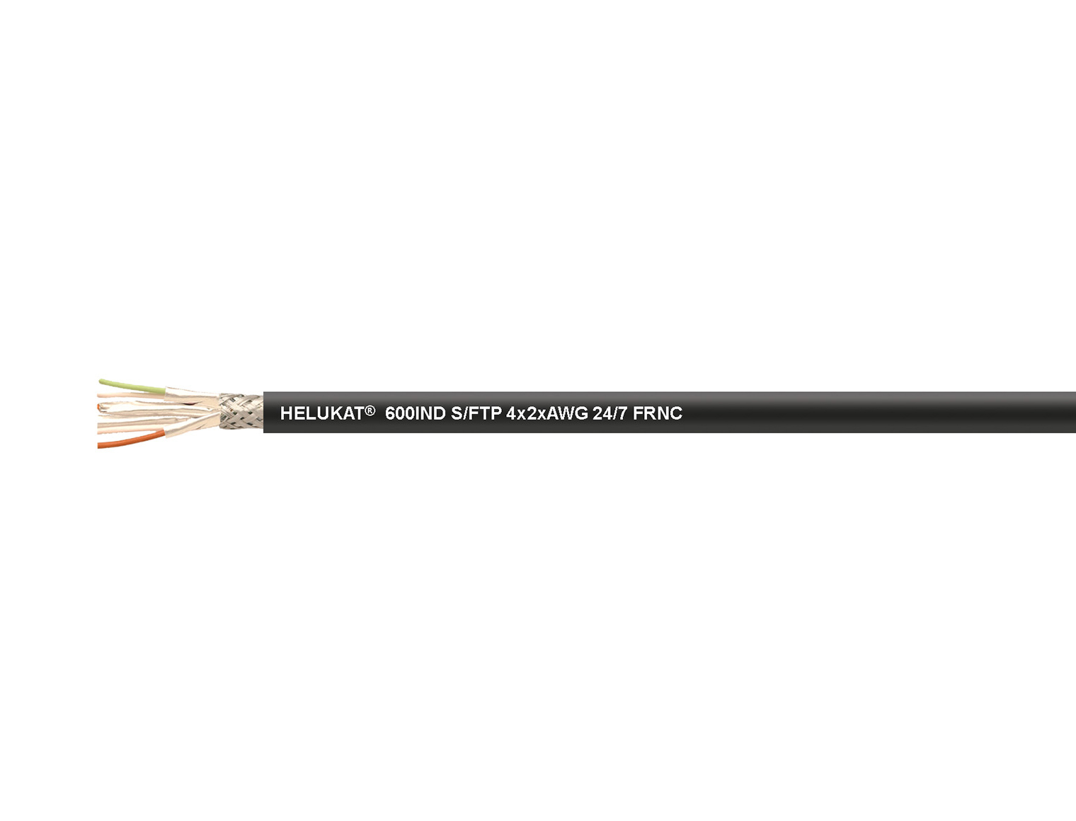 HELUKAT® 600IND CAT.7 S/FTP FRNC SHIPLINE Industrial Ethernet Leitung, Kat. 7, bis 600 MHz, FRNC-Außenmantel, Marine und Offshore