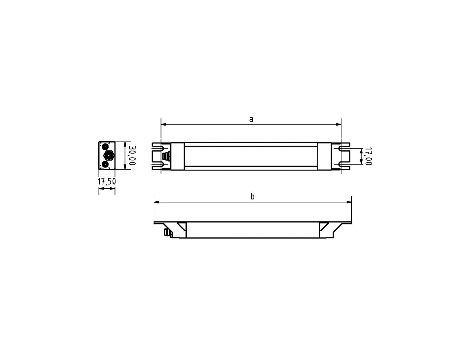 HELULIGHT® STATIC-RGBW Aufbauleuchte in Linienform mit Signalfunktion, 24 V Betriebsspannung