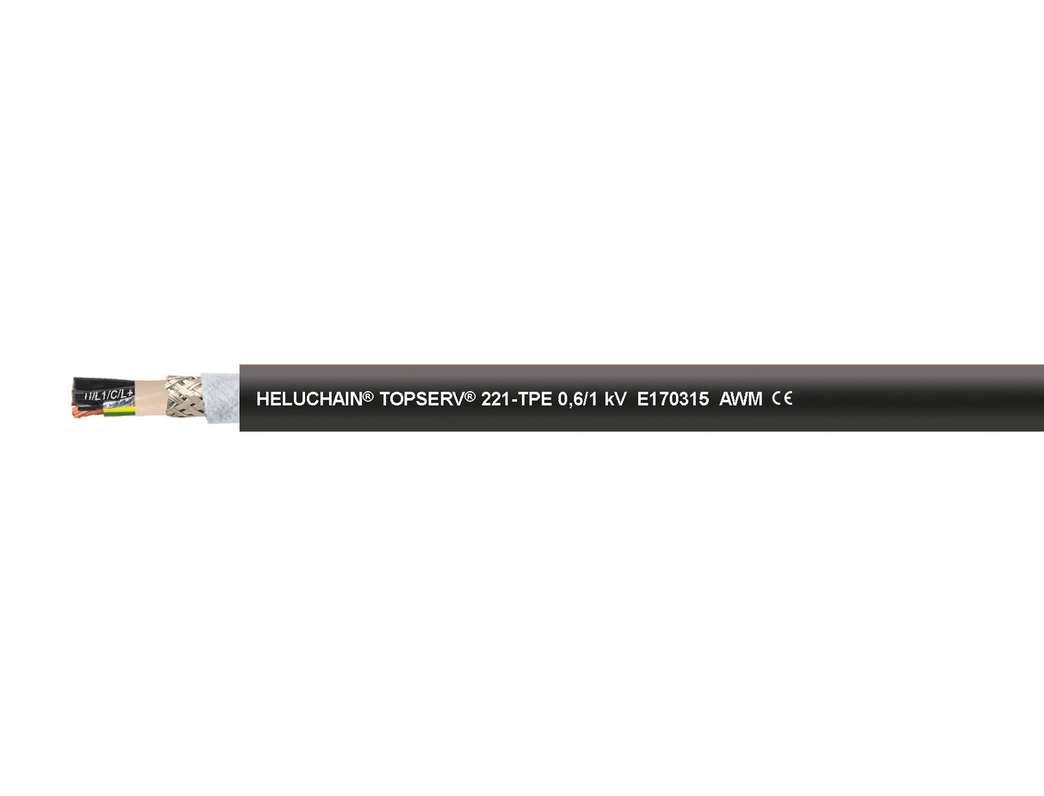 HELUCHAIN® TOPSERV® 221-TPE UL/CSA schleppkettenfähig