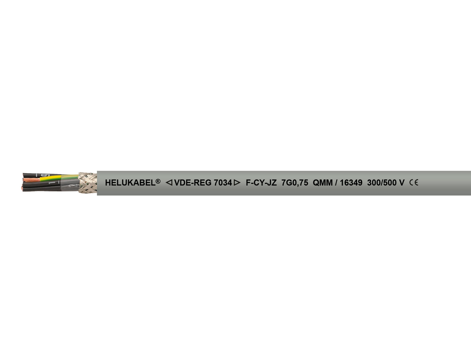 Câble de commande et de raccordement PVC, 300/500 V, repérage numéroté, blindé