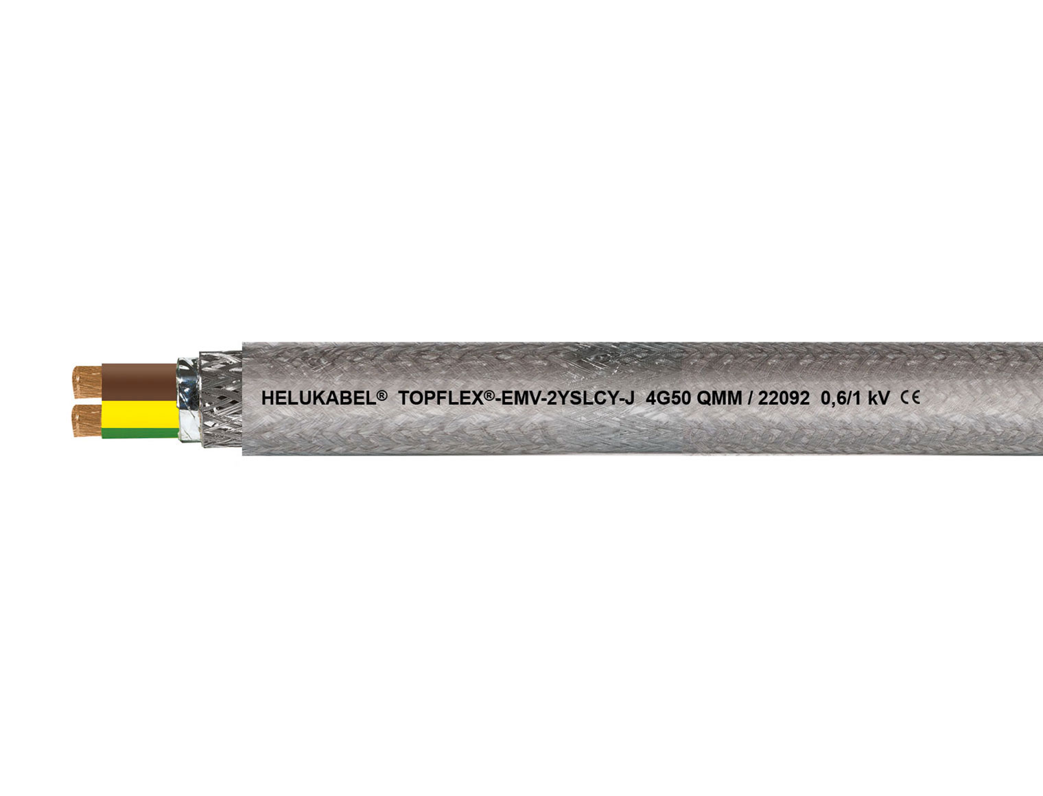 TOPFLEX®-EMV-2YSLCY-J transparent 4 G 95 mm²