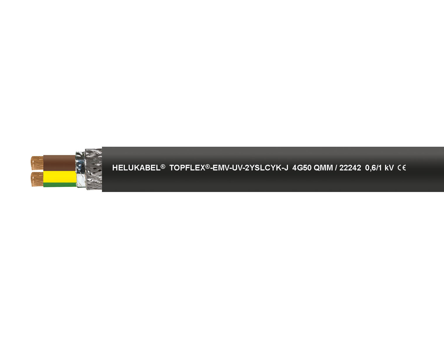 TOPFLEX®-EMV-UV-2YSLCYK-J schwarz 4 G 2,5 mm²
