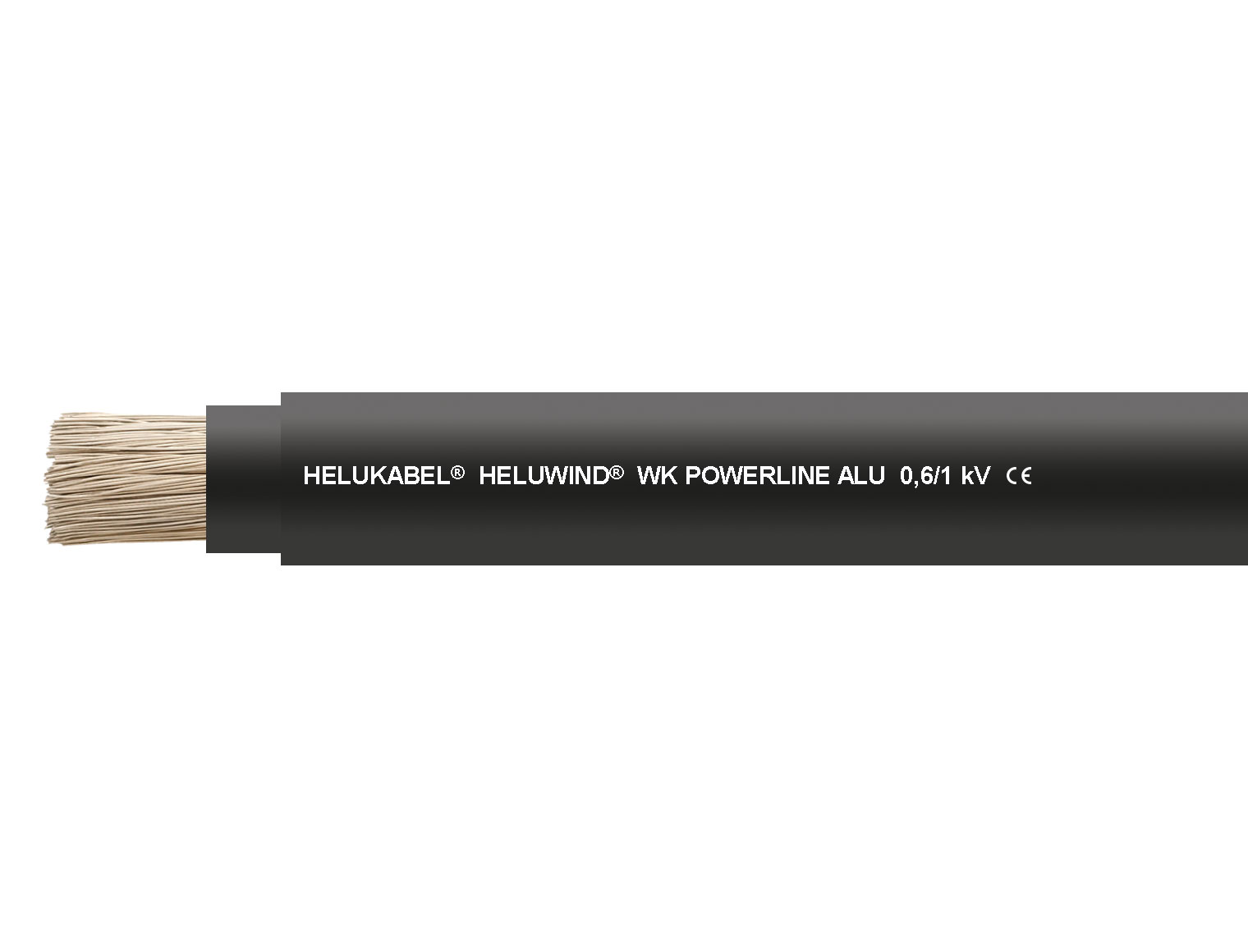 HELUWIND® WK POWERLINE ALU 0,6/1 kV black 1 x 185 mm²