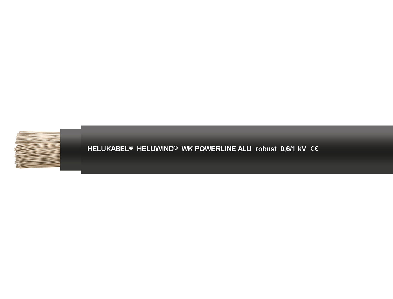 HELUWIND® WK POWERLINE ALU ROBUST 0,6/1 kV black 1 x 95 mm²