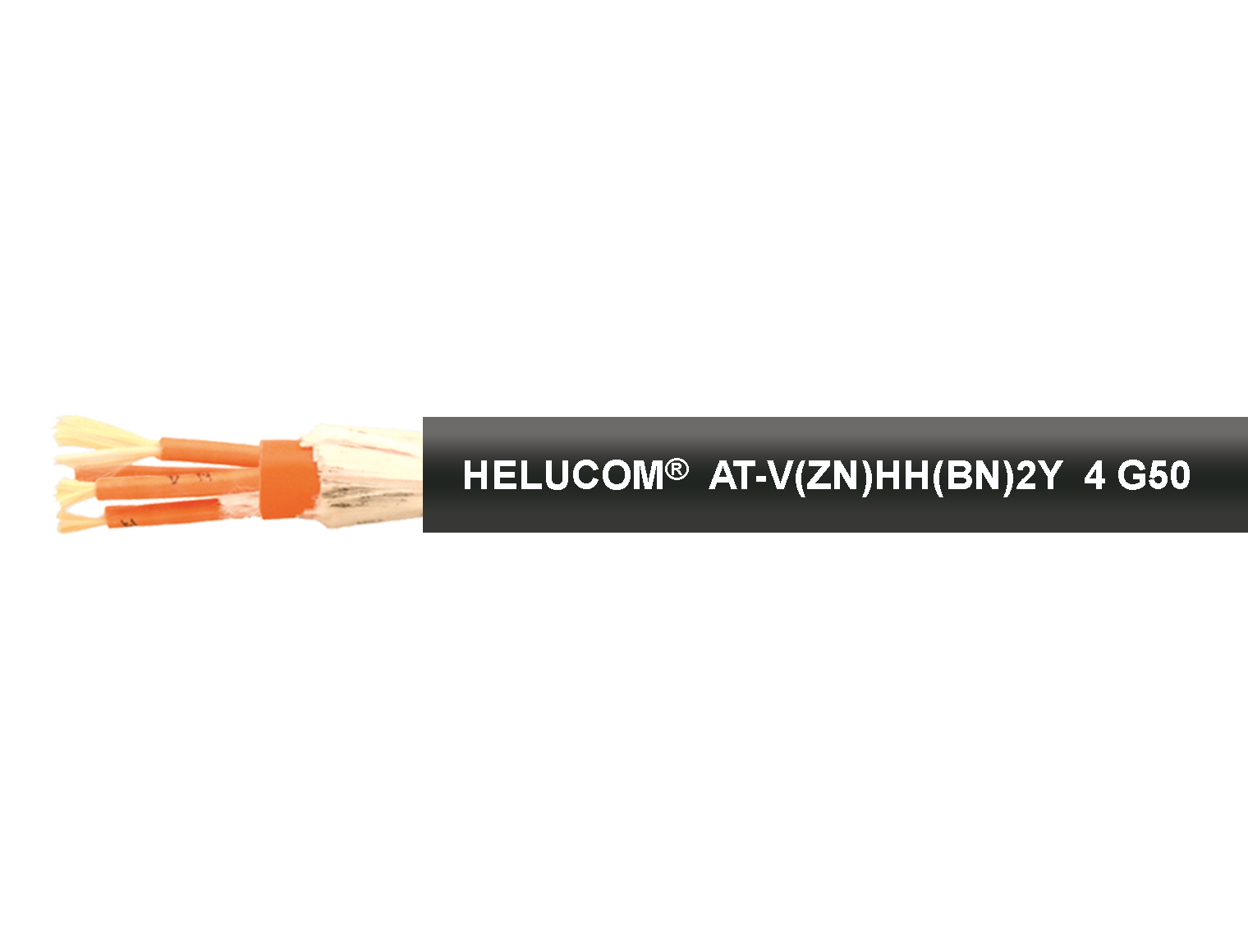 HELUCOM® AT-V(ZN)HH(ZN)B2Y schwarz 4 G50/125