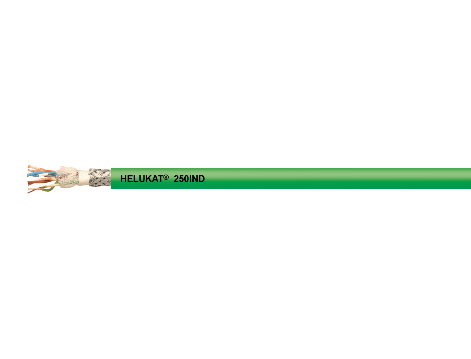 Industrial Ethernet Leitung, Kat. 6, bis 250 MHz, PVC-Außenmantel, feste Verlegung