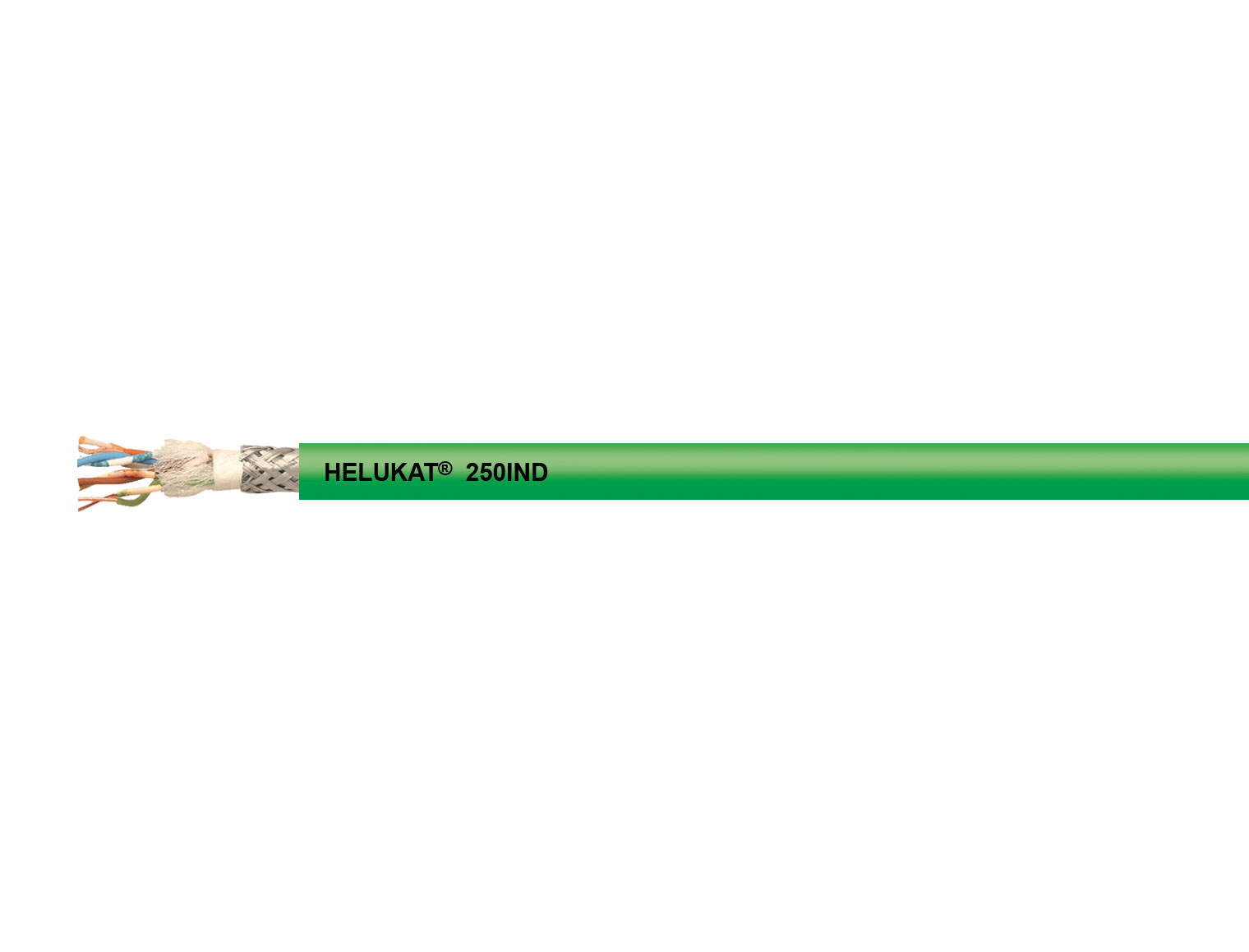 Industrial Ethernet cable, Cat. 6, up to 250 MHz, PVC Outer sheath, fixed installation