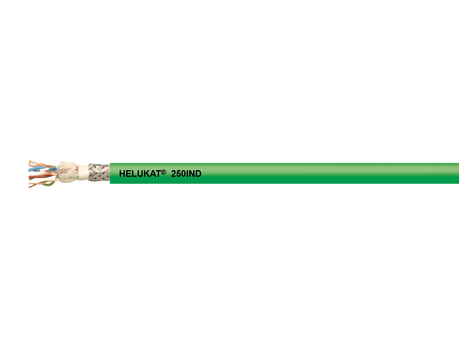 HELUKAT® 250IND CAT.6 AWM SF/UTP PVC STATIC Industrial Ethernet Leitung, Kat. 6, bis 250 MHz, PVC-Außenmantel, feste Verlegung