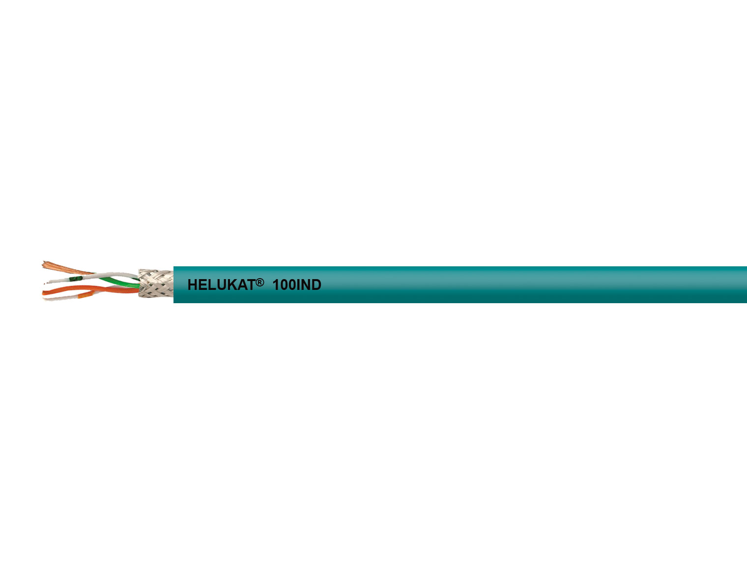 HELUKAT® 100IND CAT.5 SF/UTP PUR STATIC Industrial Ethernet Leitung, Kat. 5, bis 100 MHz, PUR-Außenmantel, feste Verlegung