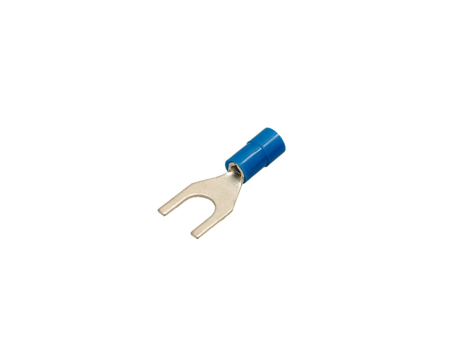 Solderless terminal Cu tinned insulated forked HA 4 F red 0.5 qmm